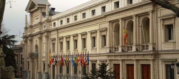 Facade of Palace of Senate of Spain. Madrid. Spain - Sputnik International