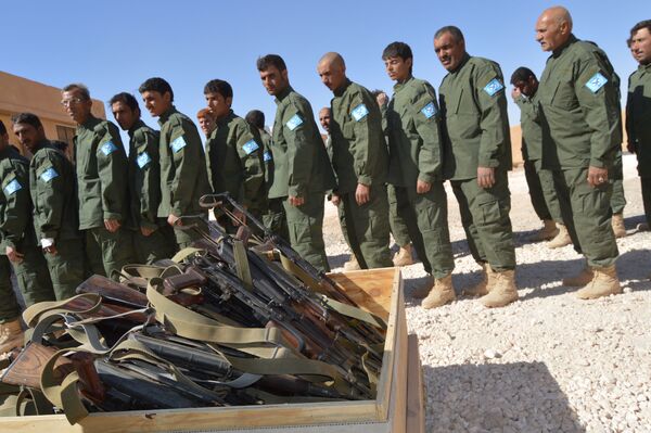 SDF training in Raqqa SDF training in Raqqa - Sputnik International