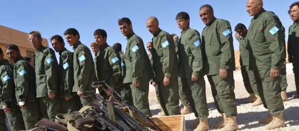 SDF training in Raqqa - Sputnik International