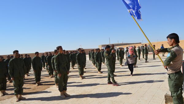 SDF training in Raqqa - Sputnik International