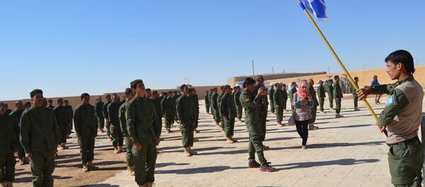 SDF training in Raqqa - Sputnik International