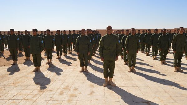 SDF training in Raqqa - Sputnik International