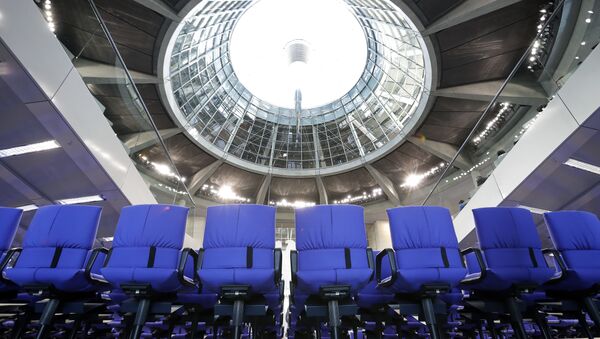 Interior view of the German Federal Parliament, Bundestag, in Berlin, Germany, Tuesday, Oct. 17, 2017. - Sputnik International