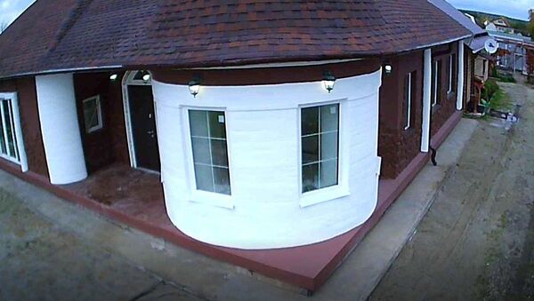 The first house in Europe printed by 3D printer from Yaroslavl The first house in Europe printed by 3D printer from Yaroslavl - Sputnik International