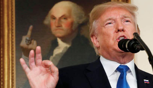 Trump with Founding Fathers - Sputnik International