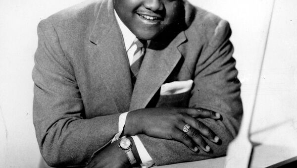This is a 1956 photograph of singer, composer and pianist Fats Domino. - Sputnik International