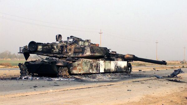 Destroyed M1A1 Abrams tank (File) - Sputnik International