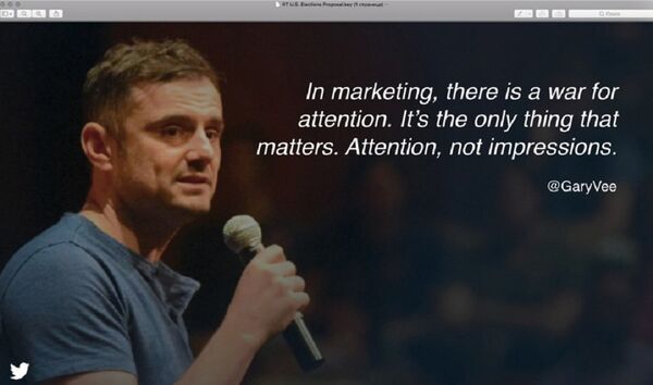 Slide 2, featuring an inspirational quote from Russian-American entrepreneur Gary Vaynerchuk. Slide 2, featuring an inspirational quote from Russian-American entrepreneur Gary Vaynerchuk. - Sputnik International