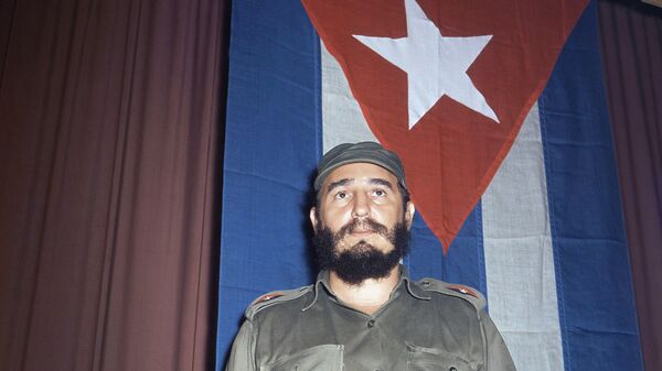 Shown in photo is Fidel Castro, Premier of Cuba in 1965. - Sputnik International