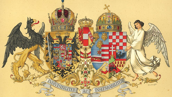 Middle Common Coat of Arms of Austria-Hungary, designed in 1915 in order to replace an older coat of arms - Sputnik International