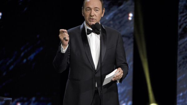 Kevin Spacey presents the award for excellence in television at the BAFTA Los Angeles Britannia Awards at the Beverly Hilton Hotel on Friday, Oct. 27, 2017, in Beverly Hills, Calif. - Sputnik International