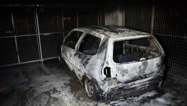 Burned car. (File) - Sputnik International