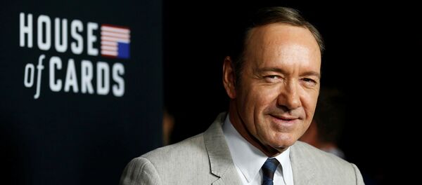 Cast member Kevin Spacey poses at the premiere for the second season of the television series House of Cards at the Directors Guild of America in Los Angeles, California. (File) - Sputnik International