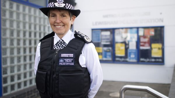 Newly appointed Commissioner of the Metropolitan Police Service Cressida Dick poses for photographers during a press morning outside Lewisham Police Station in south London on April 18, 2017. - Sputnik International