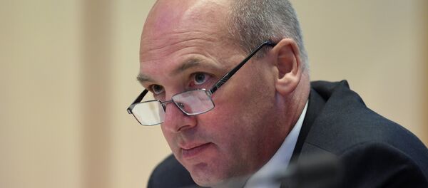 In this Feb. 8, 2016 file photo, President of the Senate Stephen Parry speaks during a Senate Estimates Committee at Parliament House in Canberra, Australia. Despite a High Court decision thought to have ruled a line under the saga last Friday, the dual citizenship crisis that has rocked Australia’s parliament took another twist on Tuesday, Oct. 31 2017, with a senior member of the governing Liberal Party saying he may have to quit parliament. In this Feb. 8, 2016 file photo, President of the Senate Stephen Parry speaks during a Senate Estimates Committee at Parliament House in Canberra, Australia. Despite a High Court decision thought to have ruled a line under the saga last Friday, the dual citizenship crisis that has rocked Australia’s parliament took another twist on Tuesday, Oct. 31 2017, with a senior member of the governing Liberal Party saying he may have to quit parliament. - Sputnik International