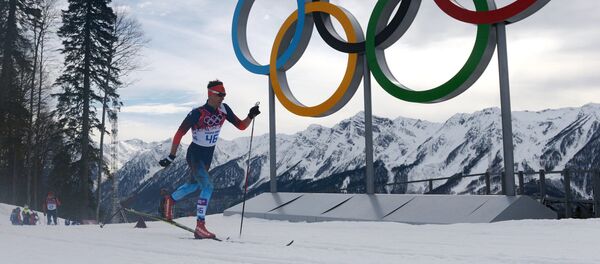 Yevgeny Belov (Russia) during the individual race in men's cross-country skiing at the XXII Olympic Winter Games in Sochi. (File) Yevgeny Belov (Russia) during the individual race in men's cross-country skiing at the XXII Olympic Winter Games in Sochi. (File) - Sputnik International