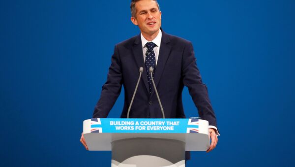 Gavin Williamson, the Conservative Party's Chief Whip, addresses the party's conference in Manchester, Britain October 4, 2017. - Sputnik International