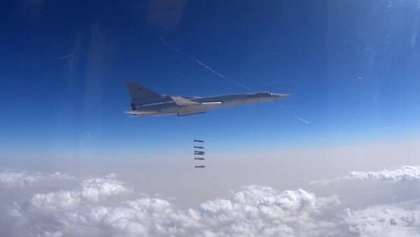 Tupolev Tu-22M3 strategic bombers hit terrorist targets - Sputnik International