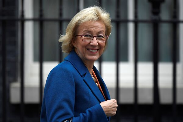 The Leader of the House of Commons, Andrea Leadsom, arrives in Downing Street in central London, Britain The Leader of the House of Commons, Andrea Leadsom, arrives in Downing Street in central London, Britain - Sputnik International