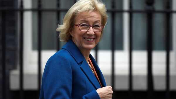 The Leader of the House of Commons, Andrea Leadsom, arrives in Downing Street in central London, Britain - Sputnik International
