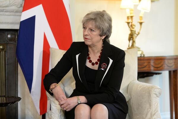 Britain's Prime Minister Theresa May in 10 Downing Street, London November 2, 2017 Britain's Prime Minister Theresa May in 10 Downing Street, London November 2, 2017 - Sputnik International
