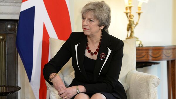 Britain's Prime Minister Theresa May in 10 Downing Street, London November 2, 2017 - Sputnik International