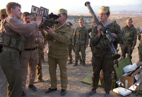 A Soviet special forces group is seen after the capture of an enemy caravan. The trophies include Stinger systems. File photo A Soviet special forces group is seen after the capture of an enemy caravan. The trophies include Stinger systems. File photo - Sputnik International