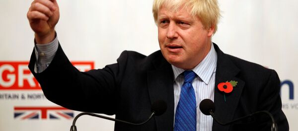 Britain's Foreign Secretary Boris Johnson gives a speech at the British Embassy during his European tour on Brexit, in Paris, France, October 27, 2017. Britain's Foreign Secretary Boris Johnson gives a speech at the British Embassy during his European tour on Brexit, in Paris, France, October 27, 2017. - Sputnik International