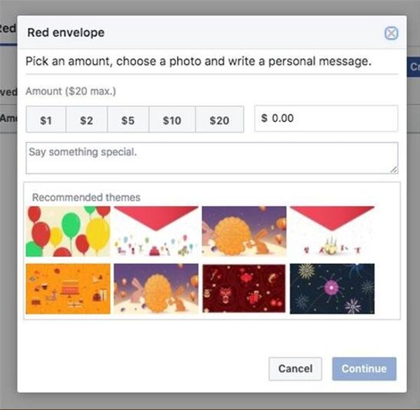 Matt Navarra, the director of social media at The Next Web, shared screenshots of Facebook's red envelope feature on Twitter. Matt Navarra, the director of social media at The Next Web, shared screenshots of Facebook's red envelope feature on Twitter. - Sputnik International