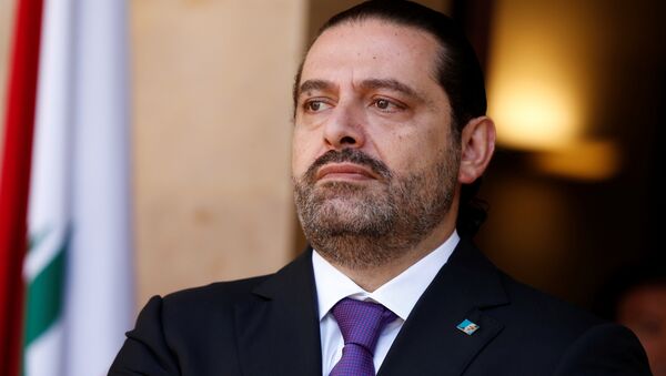 Lebanon's Prime Minister Saad al-Hariri is seen at the governmental palace in Beirut, Lebanon October 24, 2017 - Sputnik International