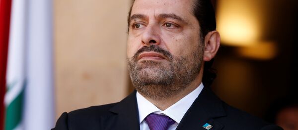 Lebanon's Prime Minister Saad al-Hariri is seen at the governmental palace in Beirut, Lebanon October 24, 2017 - Sputnik International
