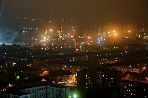 The northwestern Russian city of Murmansk and its port facilities. The northwestern Russian city of Murmansk and its port facilities. - Sputnik International