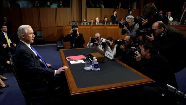 U.S. Attorney General Jeff Sessions testifies before a Senate Judiciary oversight hearing on the Justice Department on Capitol Hill in Washington, U.S., October 18, 2017 - Sputnik International