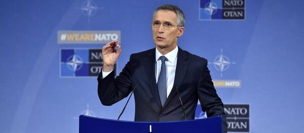 NATO Secretary General Jens Stoltenberg holds a news conference during a North Atlantic Council (NAC) defence ministers meeting in Brussels, Belgium November 9, 2017 - Sputnik International