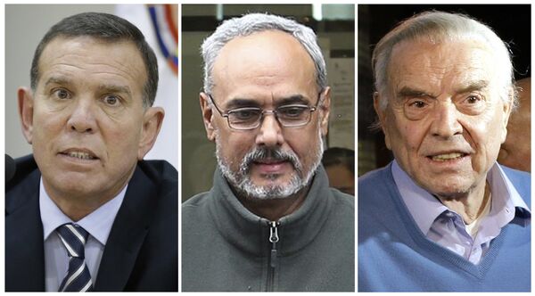 This combination of photos shows Juan Angel Napout, left, Manuel Burga, center, and Jose Maria Marin. The former soccer South American officials go on trial in New York on Monday, Nov. 13, 2017, on charges alleging they took bribes and kickbacks in exchange for marketing rights for major soccer tournaments. This combination of photos shows Juan Angel Napout, left, Manuel Burga, center, and Jose Maria Marin. The former soccer South American officials go on trial in New York on Monday, Nov. 13, 2017, on charges alleging they took bribes and kickbacks in exchange for marketing rights for major soccer tournaments. - Sputnik International