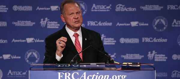 Roy Moore, GOP Senate candidate and former chief justice on the Alabama Supreme Court speaking during the annual Family Research Council's Values Voter Summit at the Omni Shorham Hotel in Washington, DC Roy Moore, GOP Senate candidate and former chief justice on the Alabama Supreme Court speaking during the annual Family Research Council's Values Voter Summit at the Omni Shorham Hotel in Washington, DC - Sputnik International
