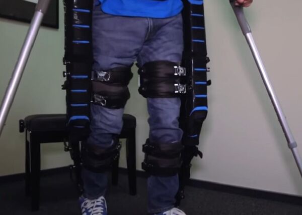 Exoskeleton from the Russian company ExoAtlet Exoskeleton from the Russian company ExoAtlet - Sputnik International