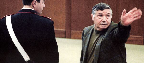 A picture taken on March 8, 1993 shows mafia boss Salvatore Toto Riina during his trial at the high security prison Ucciardone in Palermo. A picture taken on March 8, 1993 shows mafia boss Salvatore Toto Riina during his trial at the high security prison Ucciardone in Palermo. - Sputnik International