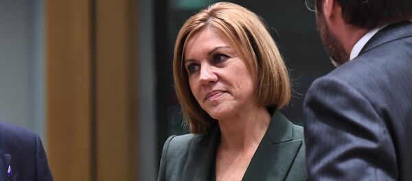 Spain's Defence Minister Maria Dolores de Cospedal attends a foreign/defence affairs council at the European Council in Brussels on November 13, 2017 - Sputnik International