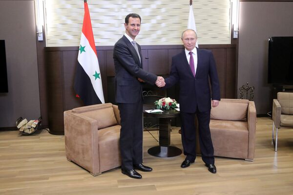 Vladimir Putin meets with Syrian President Bashar Al-Assad Vladimir Putin meets with Syrian President Bashar Al-Assad - Sputnik International