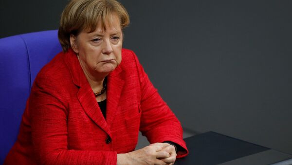 German Chancellor Angela Merkel attends a session of the Bundestag in Berlin, Germany, November 21, 2017 - Sputnik International