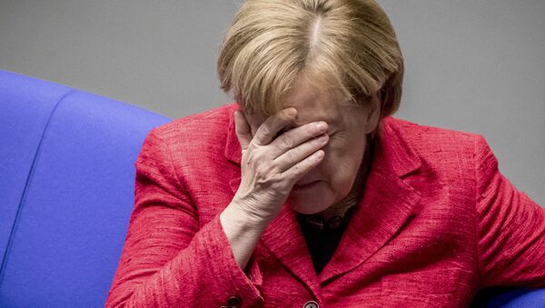 German Chancellor Angela Merkel attends a plenary session of German parliament Bundestag in Berlin, Tuesday, Nov. 21, 2017 - Sputnik International