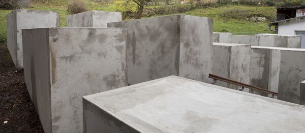 Blocks are placed on a property adjacent to Alternative for Germany lawmaker Bjoern Hoecke’s home in the village of Bornhagen, eastern Germany Blocks are placed on a property adjacent to Alternative for Germany lawmaker Bjoern Hoecke’s home in the village of Bornhagen, eastern Germany - Sputnik International