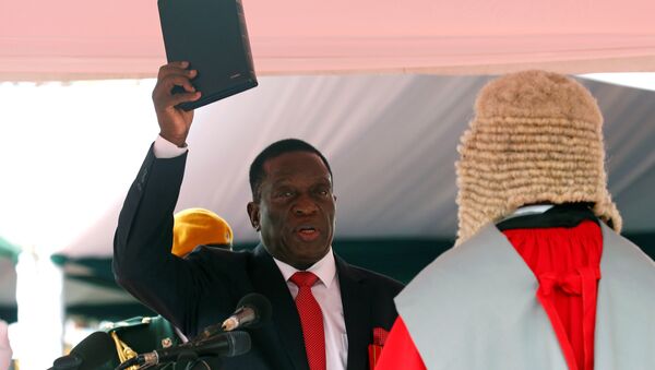 Emmerson Mnangagwa is sworn in as Zimbabwe's president in Harare, Zimbabwe, November 24, 2017 - Sputnik International