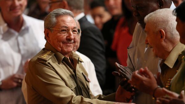 Cuba's President Raul Castro attends a ceremony marking Russia's Red October revolution's centenary in Havana, Cuba, November 7, 2017 - Sputnik International