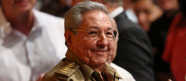Cuba's President Raul Castro attends a ceremony marking Russia's Red October revolution's centenary in Havana, Cuba, November 7, 2017 - Sputnik International