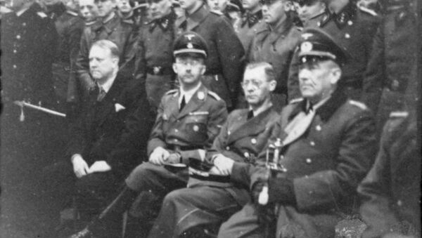 Heinrich Himmler's visit to Norway (portrayed alongside Vidkun Quisling and Joseph Terboven) - Sputnik International