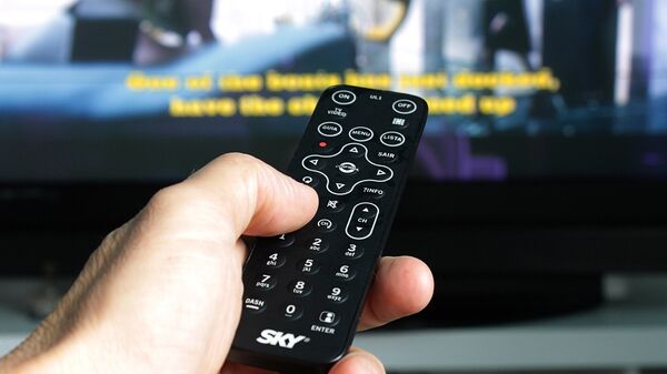 A man holding a remote control, watching TV - Sputnik International