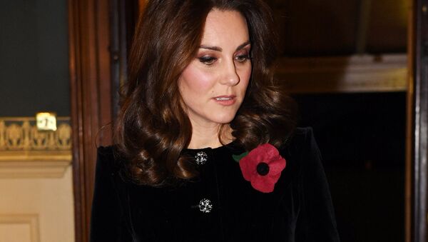 The Duchess of Cambridge arrives at the annual Royal Festival of Remembrance at the Royal Albert Hall, in London, Britain November 11, 2017. - Sputnik International