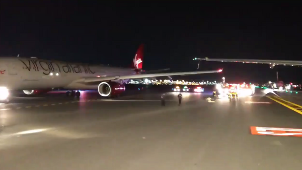 EgyptAir and Virgin Atlantic flights clip wings at JFK airport - Sputnik International